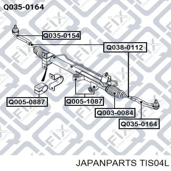 Rótulas de dirección Japan Parts TIS04L