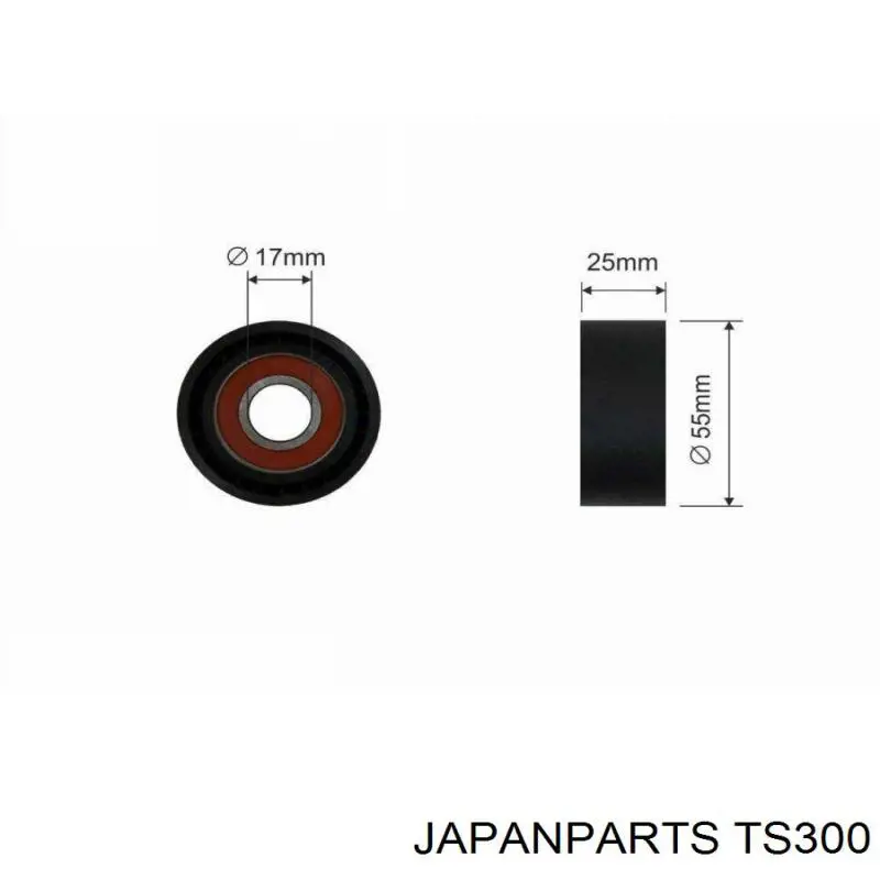 TS-300 Japan Parts tensor de correa, correa poli v