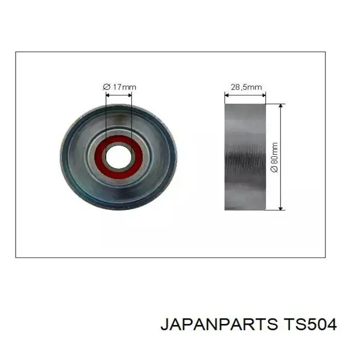 Comprar TS504 Japan Parts Tensor de correa poli V 