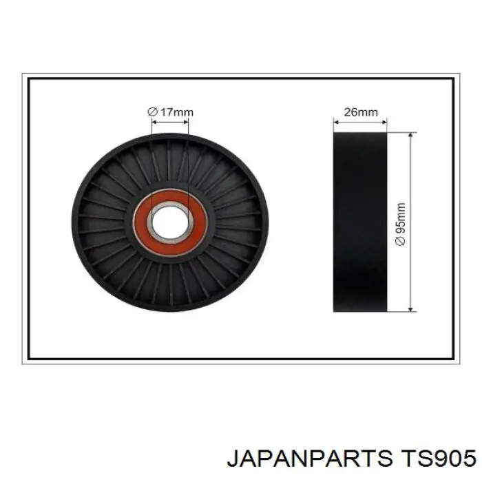 Comprar TS905 Japan Parts Tensor de correa poli V 