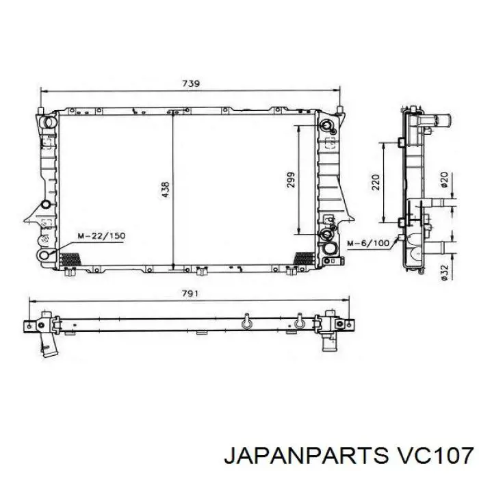 VC-107 Japan Parts embrague, ventilador del radiador