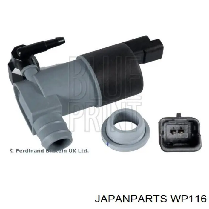 WP116 Japan Parts bomba de agua limpiaparabrisas, delantera