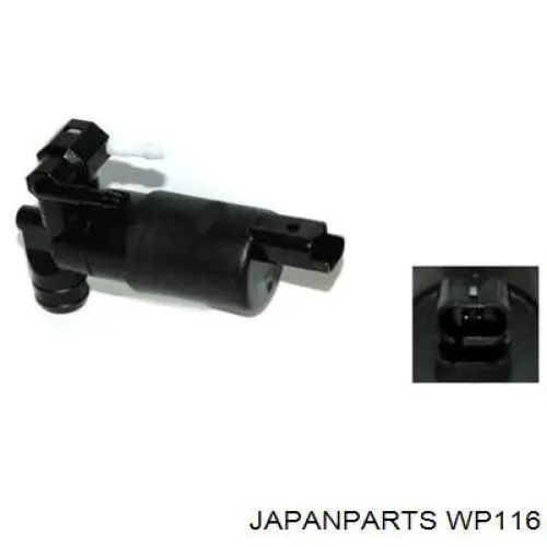 WP116 Japan Parts Bomba de agua de lavado, lavado de parabrisas, delantera