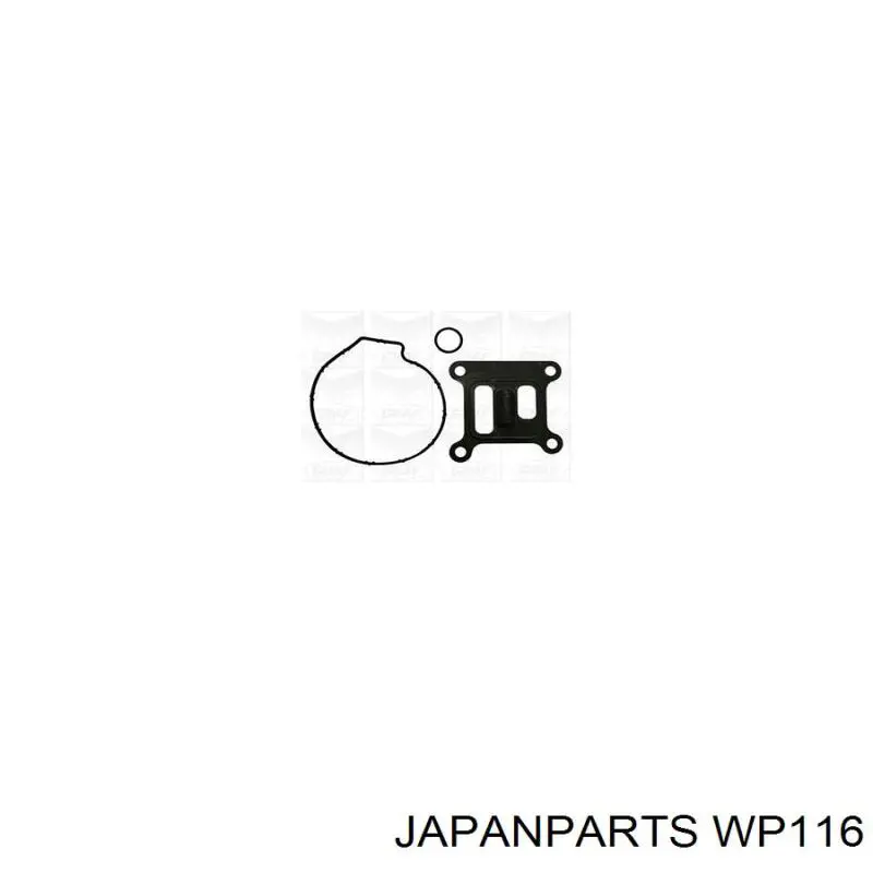 Bomba de agua limpiaparabrisas, delantera WP116 Japan Parts