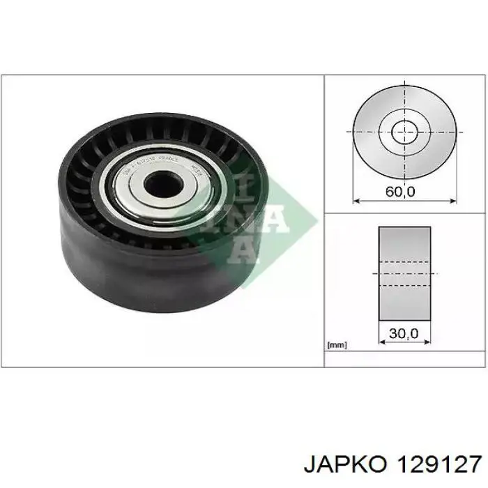 129127 Japko tensor de correa, correa poli v