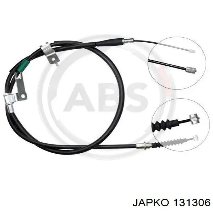 131306 Japko cable de freno de mano trasero derecho