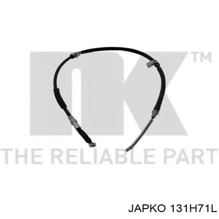 131H71L Japko cable de freno de mano trasero izquierdo