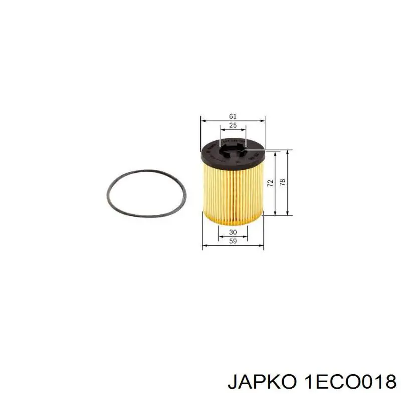 1ECO018 Japko filtro de aceite