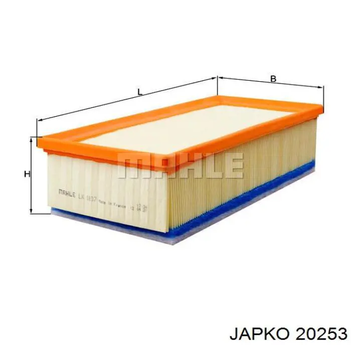 Filtro de aire 20253 Japko