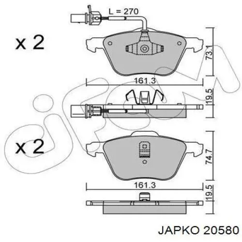 20580 Japko filtro de aire