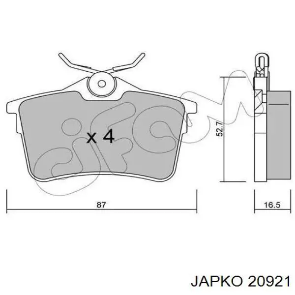 Filtro de aire FA1105 Bremsi