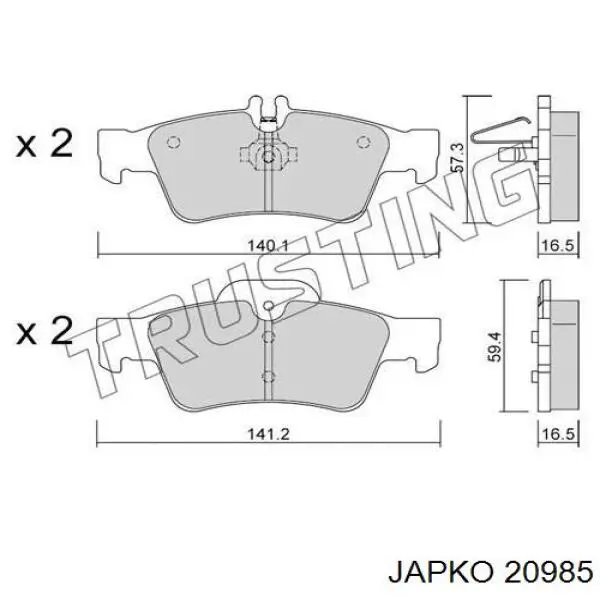 20985 Japko filtro de aire