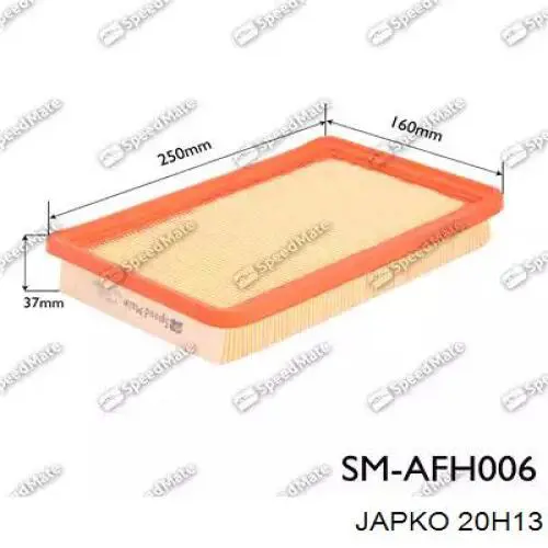 El filtro de aire Japko 20H13 precio, desde 11,43 EUR
