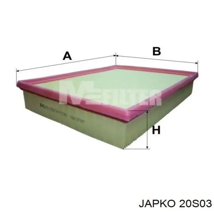 20S03 Japko filtro de aire