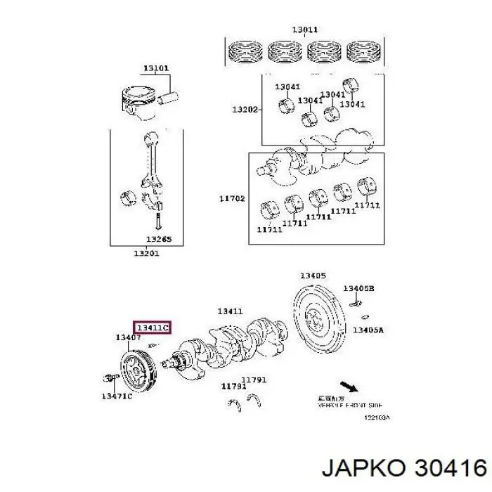 30416 Japko filtro combustible