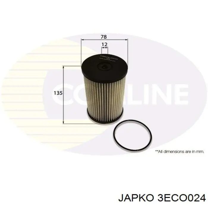 3ECO024 Japko filtro combustible