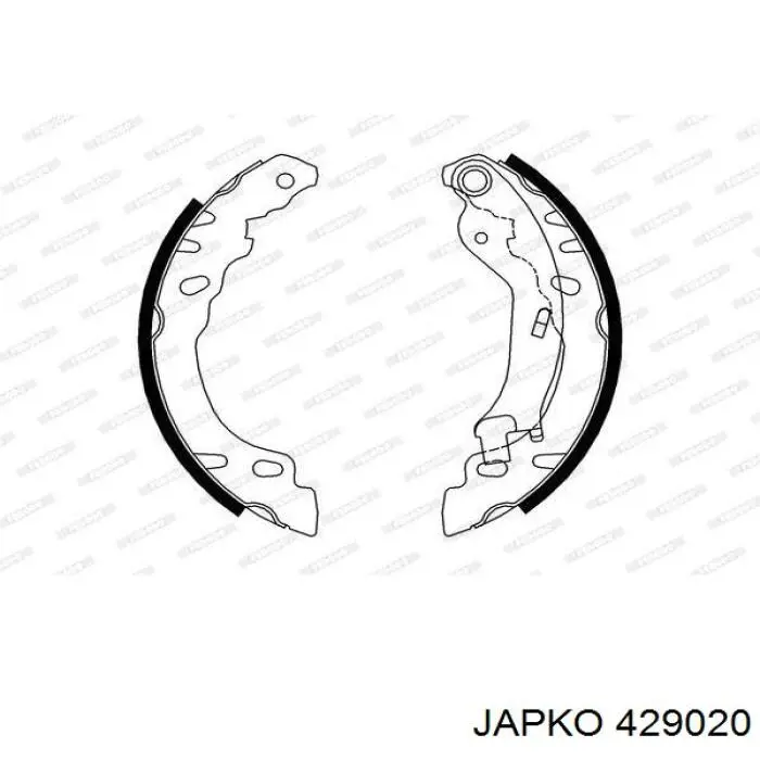 429020 Japko cubo de rueda trasero