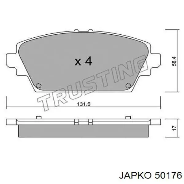 50176 Japko Pastillas delanteras