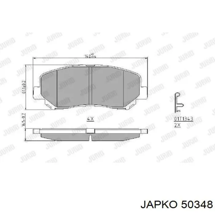 Pastillas freno delanteras Japko 50348 precio, desde 26,73 EUR