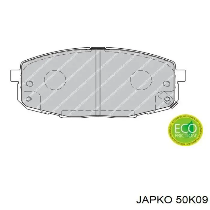 50K09 Japko pastillas de freno delanteras