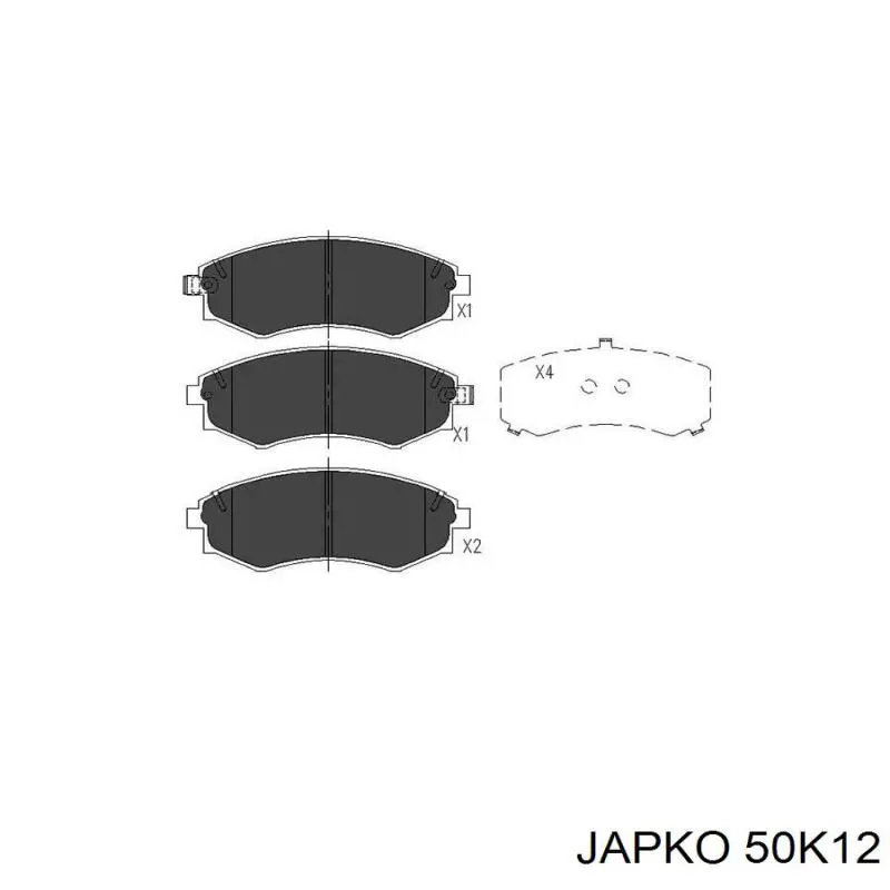Pastillas freno delanteras Japko 50K12 precio, desde 21,27 EUR