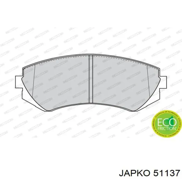 Comprar 51137 Japko Pastillas delanteras de freno