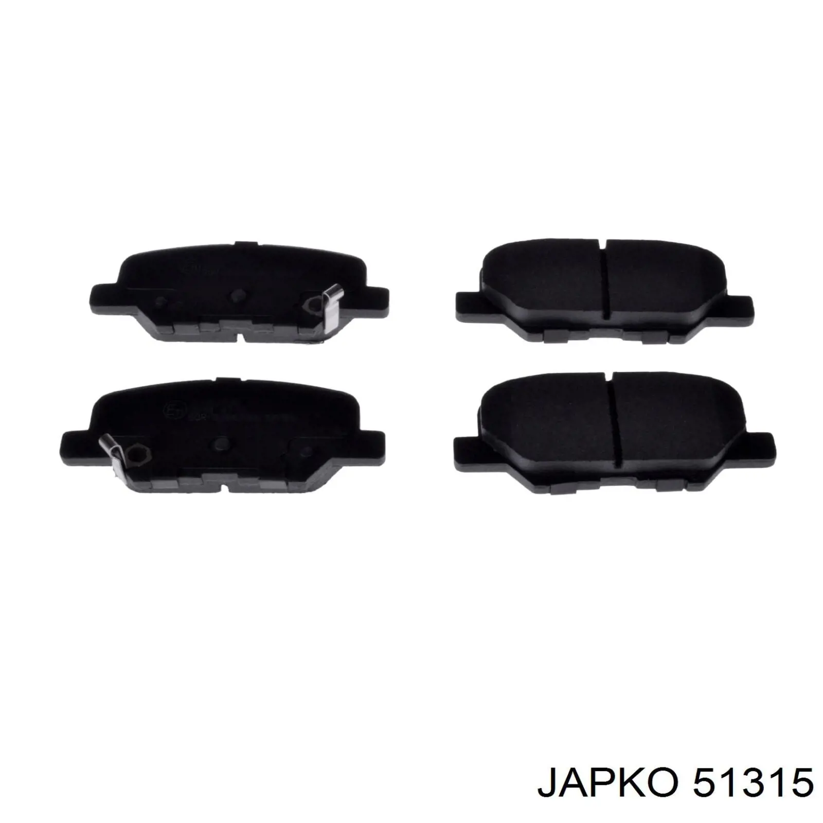 51315 Japko pastillas de freno traseras