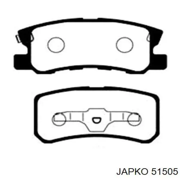 51505 Japko Pastillas freno traseras