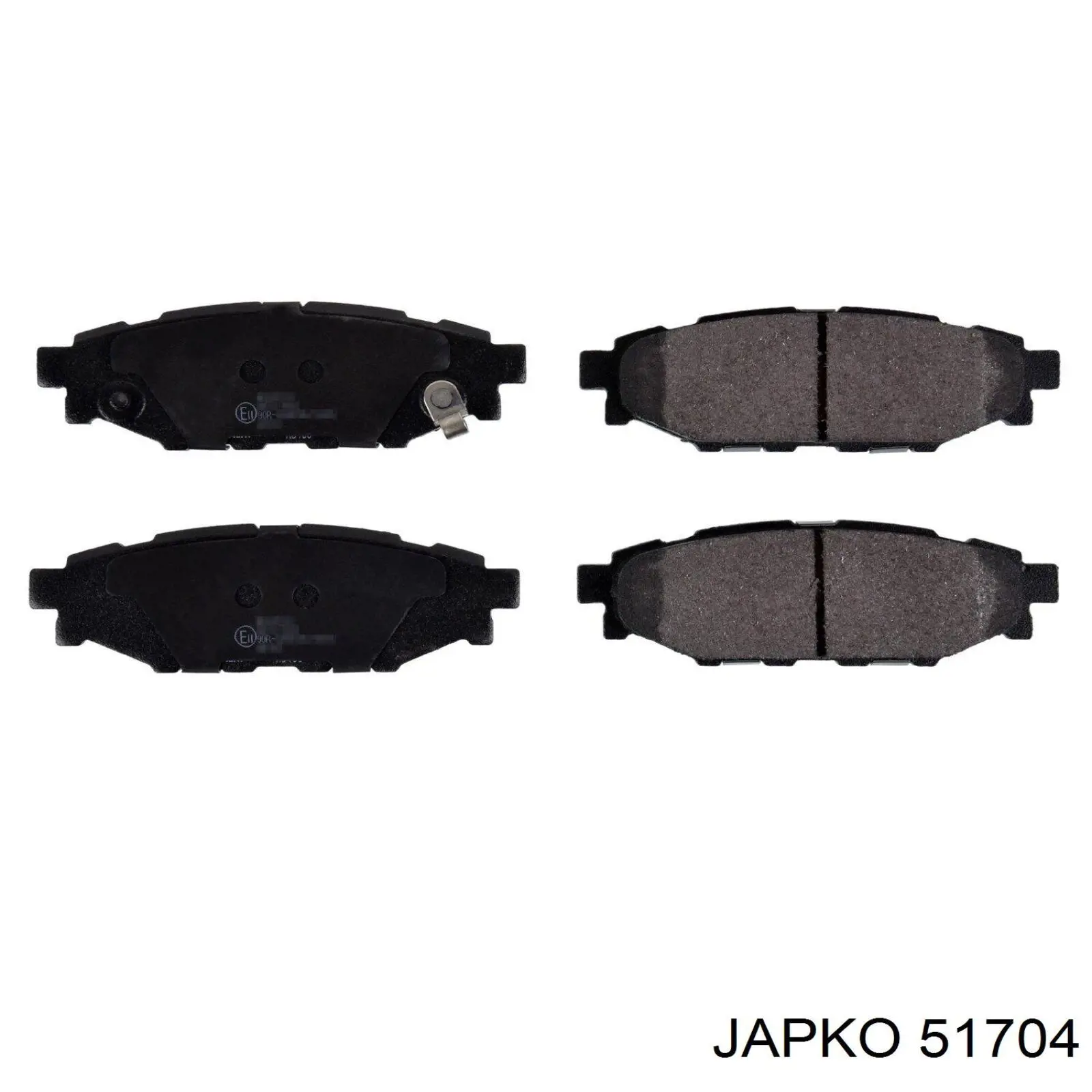 51704 Japko pastillas de freno traseras