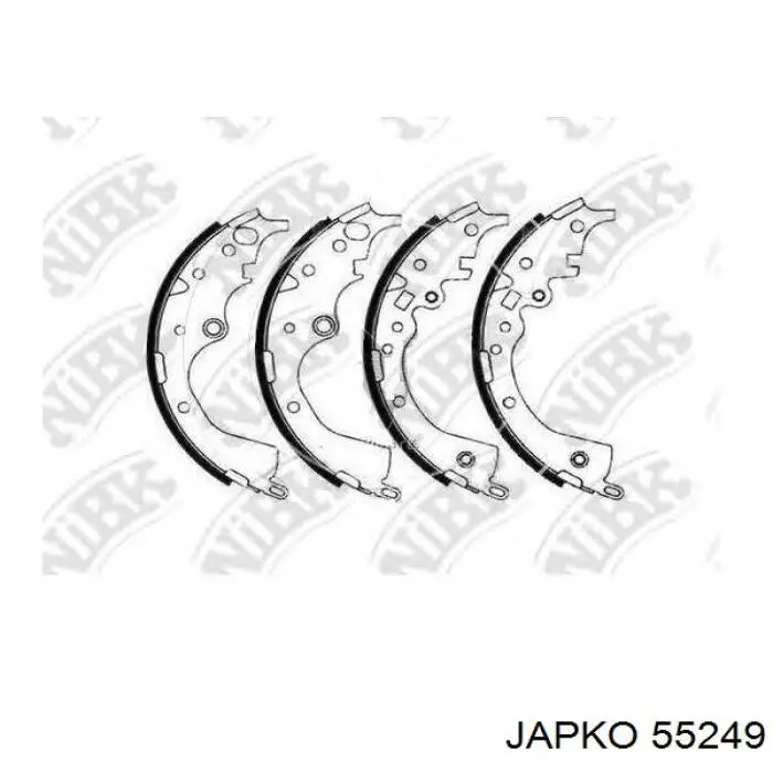Zapatas de freno 0449526240 Toyota