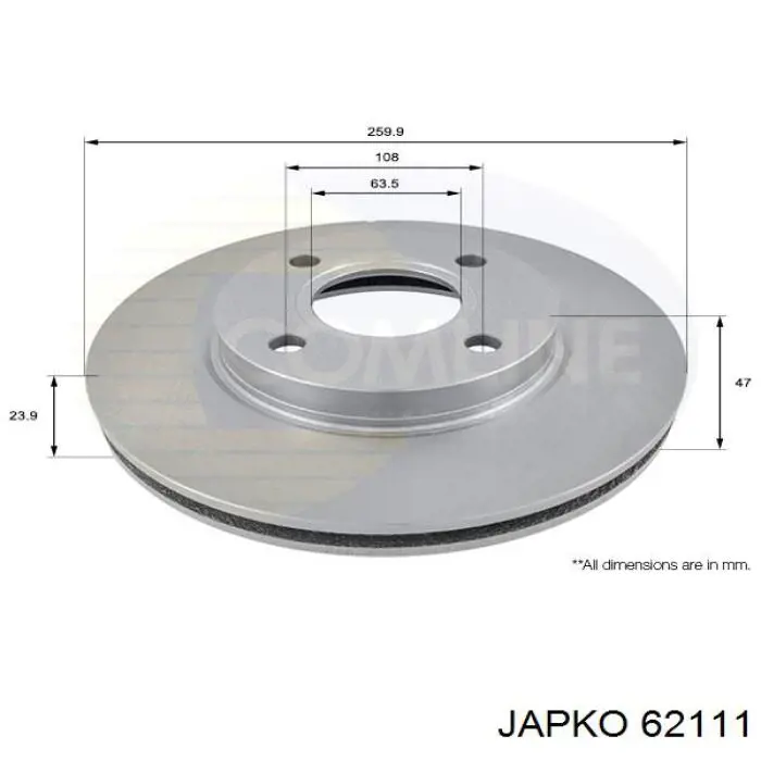 62111 Japko junta homocinética exterior delantera