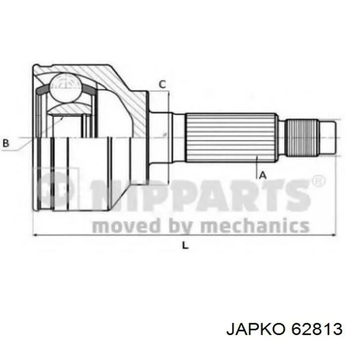 62813 Japko junta homocinética exterior delantera