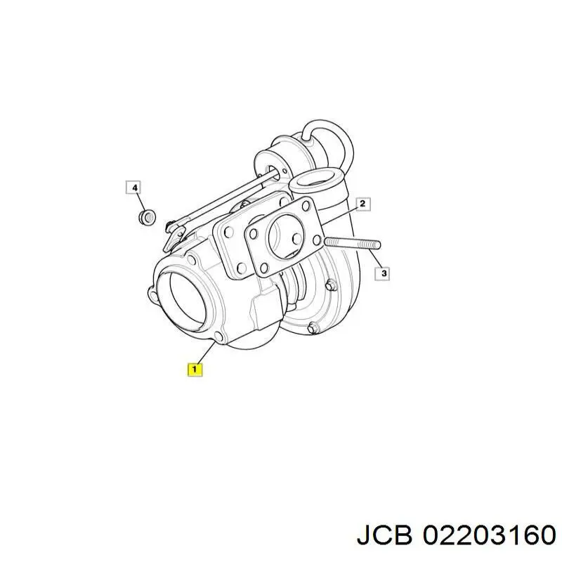 02203160 JCB turbocompresor