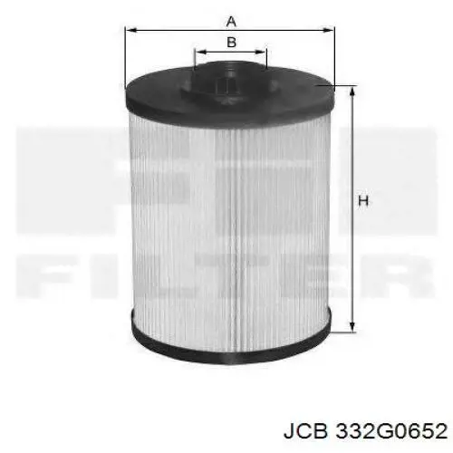 332G0652 JCB filtro combustible