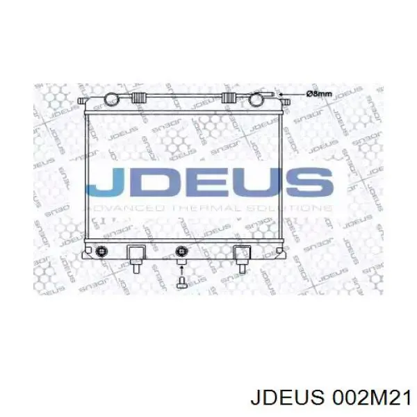 002M21 Jdeus radiador refrigeración del motor