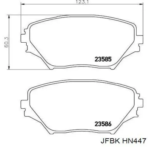 Pastillas de freno delanteras Toyota RAV4 2 XA2