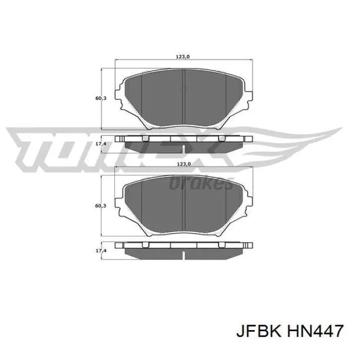 Pastillas de freno delanteras Toyota RAV4 2 XA2