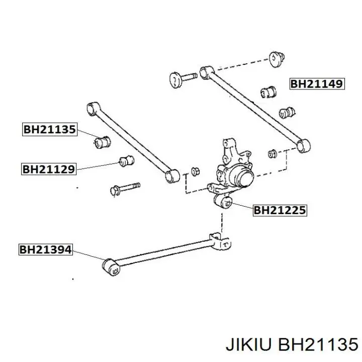 BH21135 Jikiu barra transversal de suspensión trasera