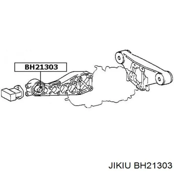 BH21303 Jikiu silentblock,suspensión, cuerpo del eje trasero, delantero