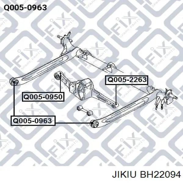 BH22094 Jikiu suspensión, cuerpo del eje trasero