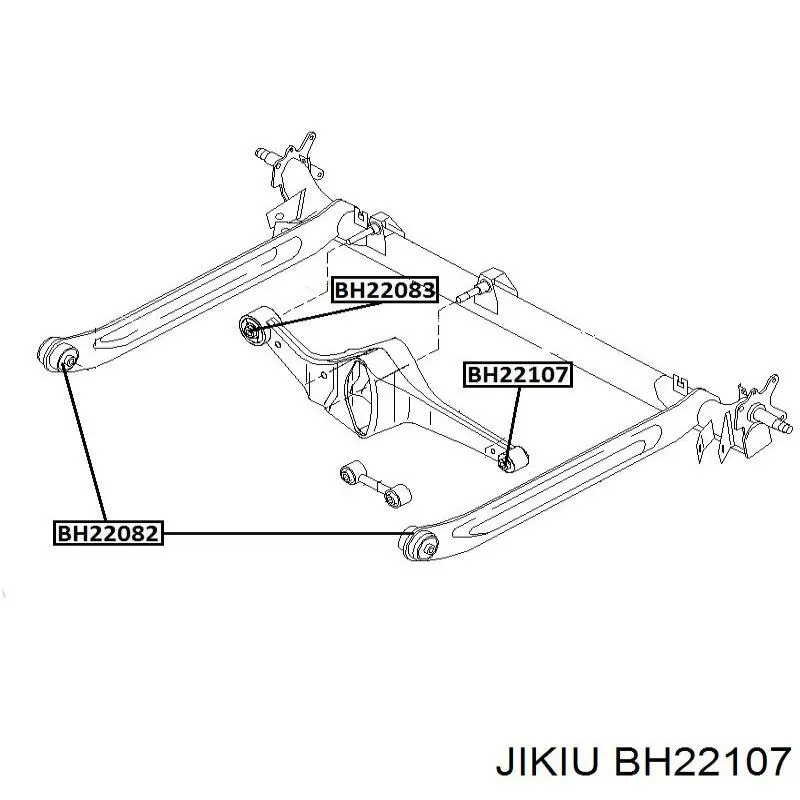 BH22107 Jikiu suspensión, barra transversal trasera, interior