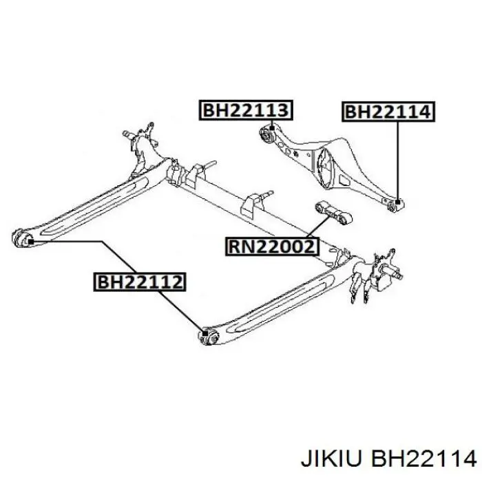 BH22114 Jikiu suspensión, barra transversal trasera