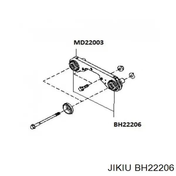 BH22206 Jikiu soporte, motor, trasero, silentblock