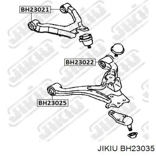 BH23035 Jikiu silentblock de brazo de suspensión delantero superior