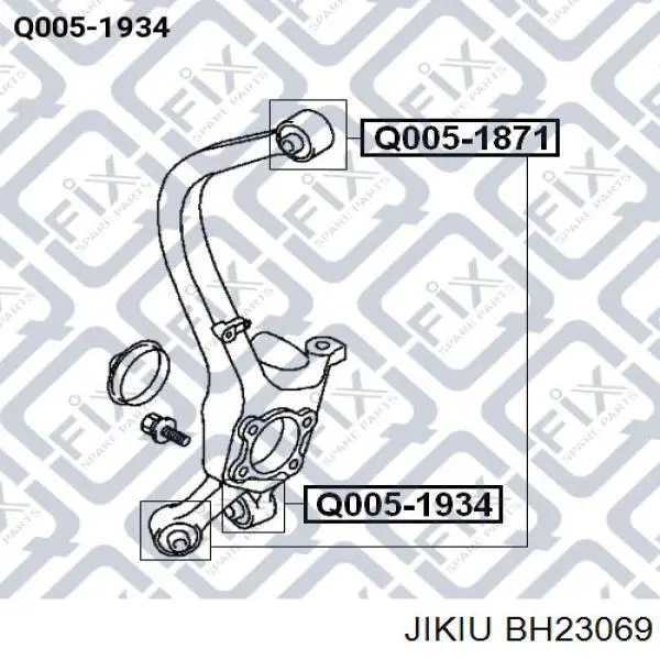 Buje de mangueta trasera Jikiu BH23069 precio, desde 3,27 EUR