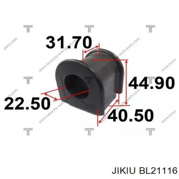 BL21116 Jikiu casquillo de barra estabilizadora delantera