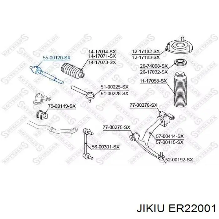 ER22001 Jikiu barra de acoplamiento