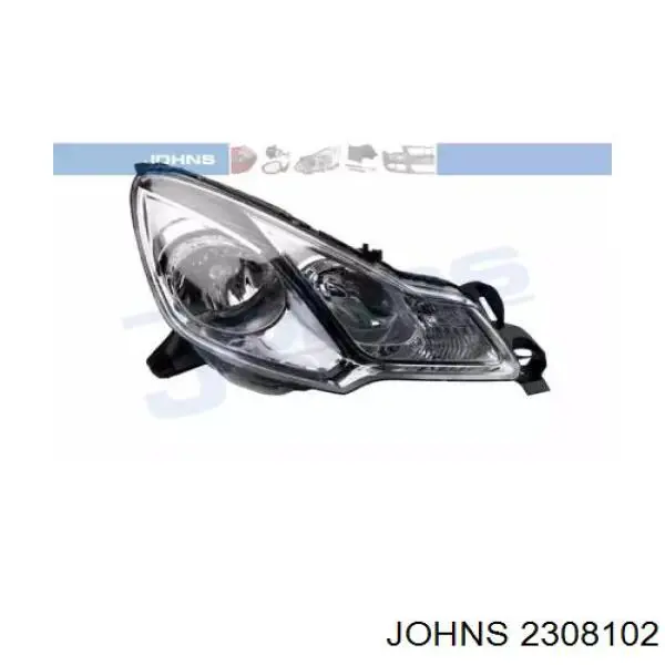Faro derecho 1606930680 Peugeot/Citroen