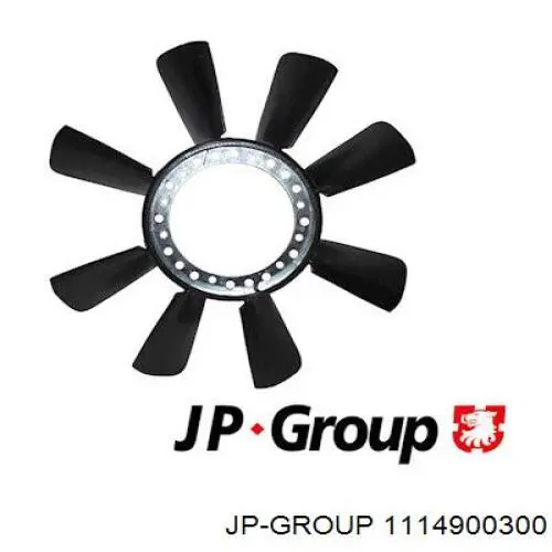 1114900300 JP Group rodete ventilador, refrigeración de motor