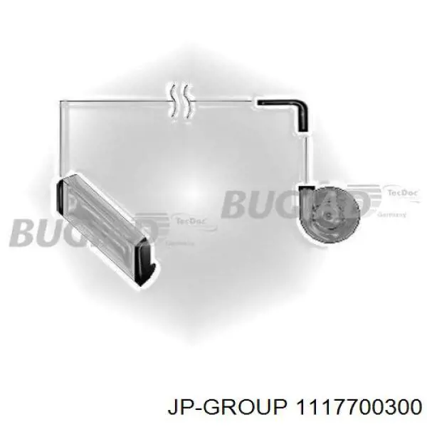 1117700300 JP Group tubo flexible de aire de sobrealimentación, de turbina